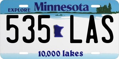 MN license plate 535LAS