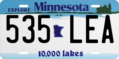 MN license plate 535LEA