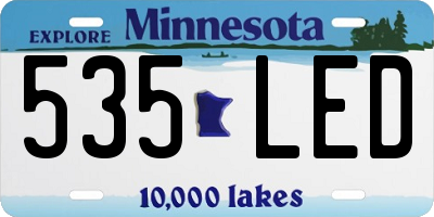 MN license plate 535LED