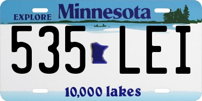 MN license plate 535LEI