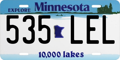 MN license plate 535LEL