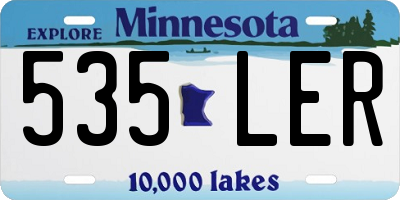 MN license plate 535LER