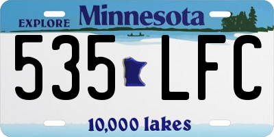 MN license plate 535LFC