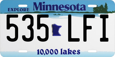 MN license plate 535LFI
