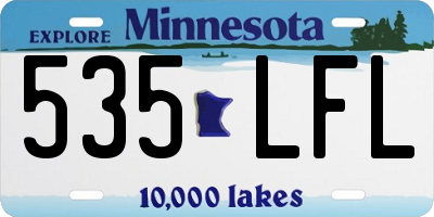 MN license plate 535LFL