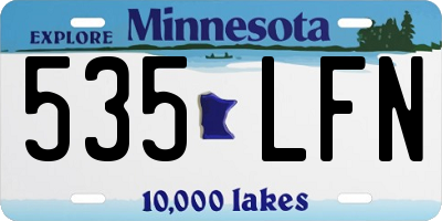 MN license plate 535LFN