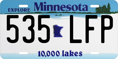 MN license plate 535LFP