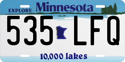 MN license plate 535LFQ