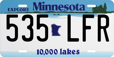 MN license plate 535LFR
