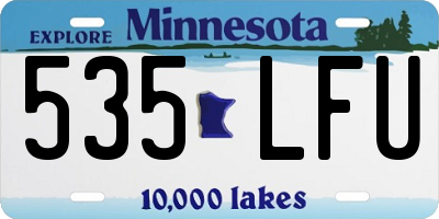 MN license plate 535LFU