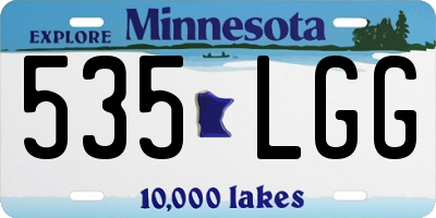 MN license plate 535LGG
