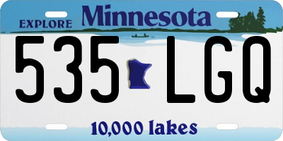 MN license plate 535LGQ