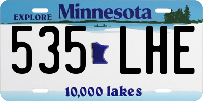 MN license plate 535LHE