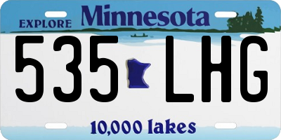 MN license plate 535LHG