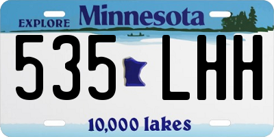 MN license plate 535LHH