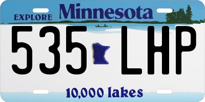 MN license plate 535LHP