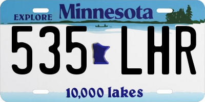 MN license plate 535LHR