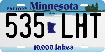 MN license plate 535LHT