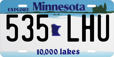 MN license plate 535LHU