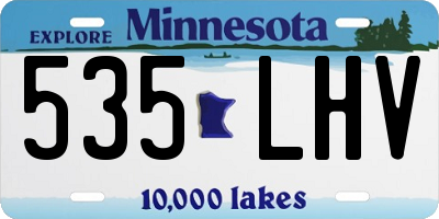 MN license plate 535LHV