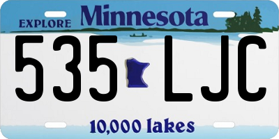 MN license plate 535LJC