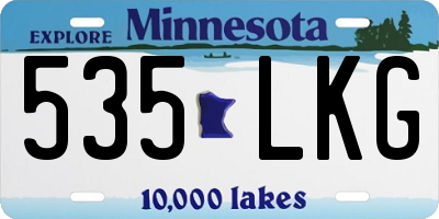 MN license plate 535LKG