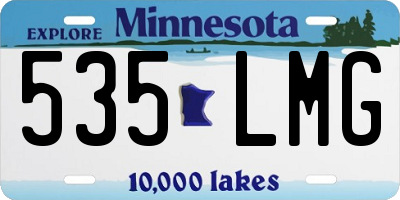 MN license plate 535LMG