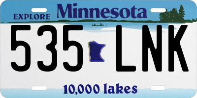 MN license plate 535LNK