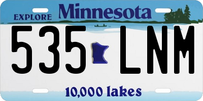 MN license plate 535LNM