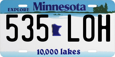 MN license plate 535LOH
