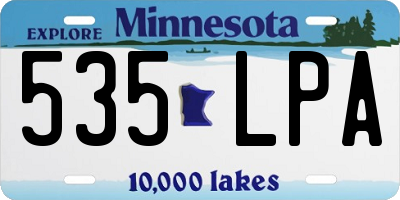 MN license plate 535LPA