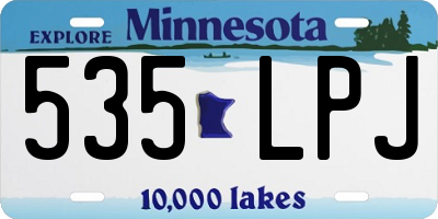 MN license plate 535LPJ