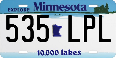 MN license plate 535LPL