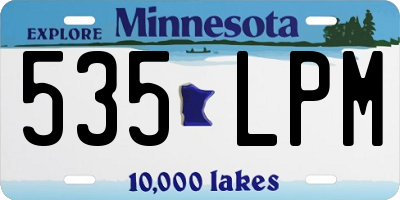 MN license plate 535LPM