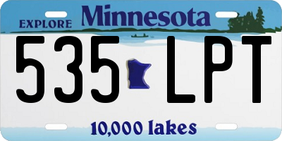 MN license plate 535LPT