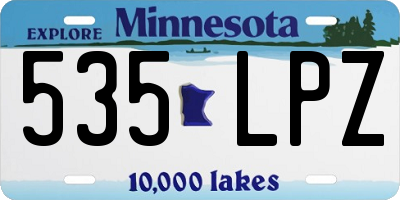 MN license plate 535LPZ