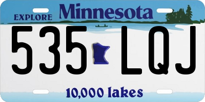MN license plate 535LQJ