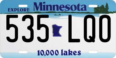 MN license plate 535LQO
