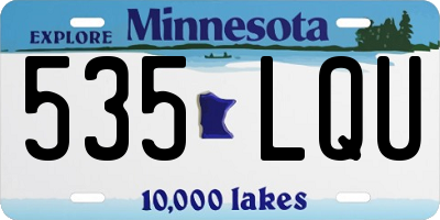 MN license plate 535LQU