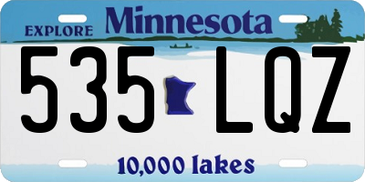 MN license plate 535LQZ