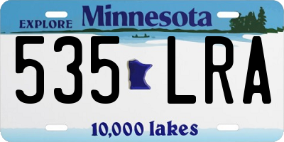 MN license plate 535LRA