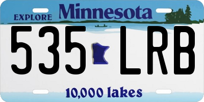 MN license plate 535LRB