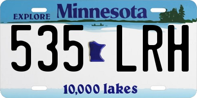 MN license plate 535LRH