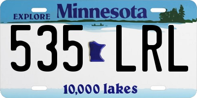 MN license plate 535LRL