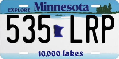 MN license plate 535LRP