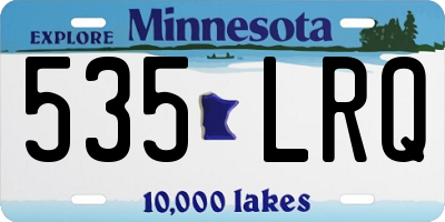 MN license plate 535LRQ