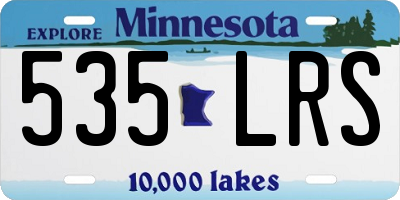 MN license plate 535LRS