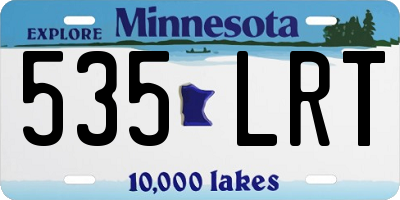 MN license plate 535LRT