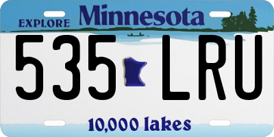 MN license plate 535LRU