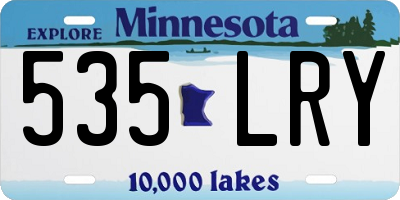 MN license plate 535LRY